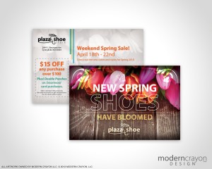 Plaza Shoe Store - 2013 Spring Sale Event Postcard
