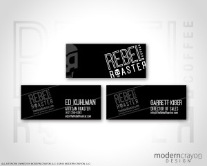 Rebel Roaster business cards