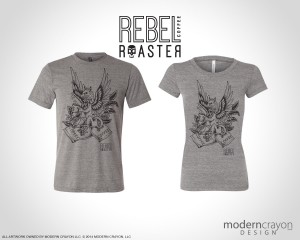 Rebel Roaster Apparel and Logo rebrand